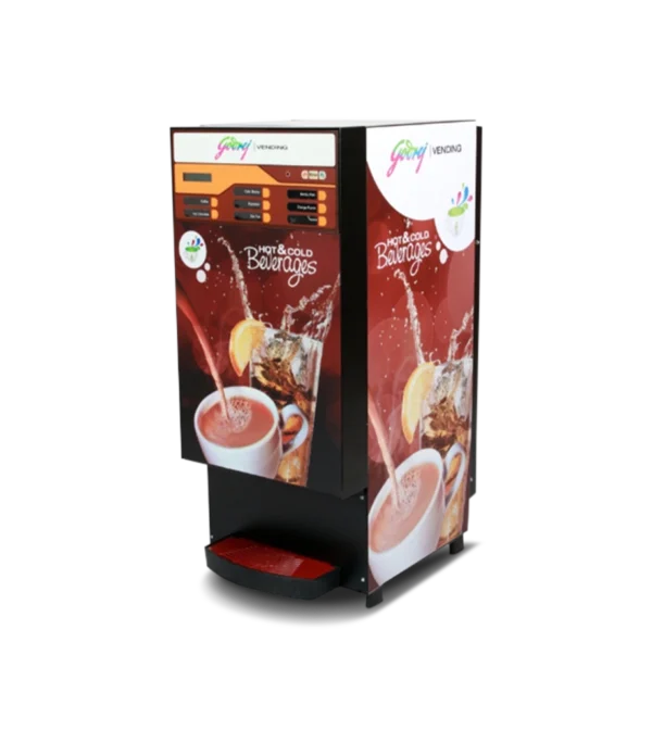 Godrej Vending Machine Minifresh H&C Dispenses 6 hot recipes & 2 Cold beverages